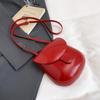 New Versatile Solid Color Minimalist Design Vertical Mobile Phone Bag Trendy Fashion Shoulder Messenger Bag Women