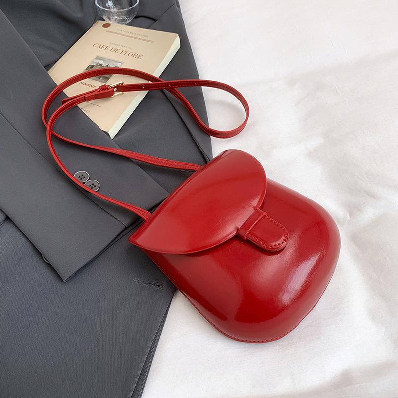New Versatile Solid Color Minimalist Design Vertical Mobile Phone Bag Trendy Fashion Shoulder Messenger Bag Women