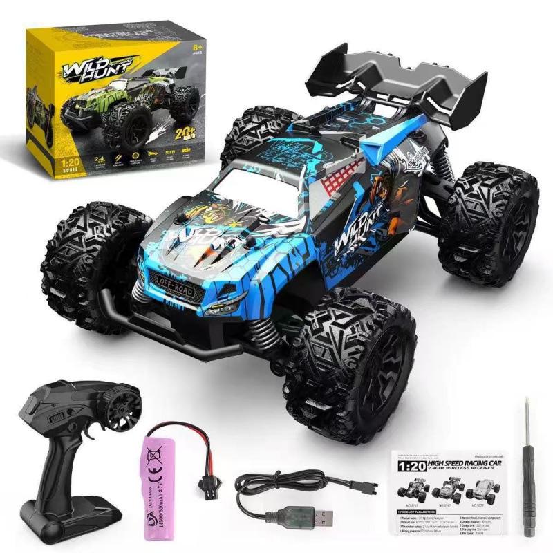 Remote Control 1:20 4WD Off-Road Big Foot Racing Car, High-Speed Climbing Toy, 2.4G