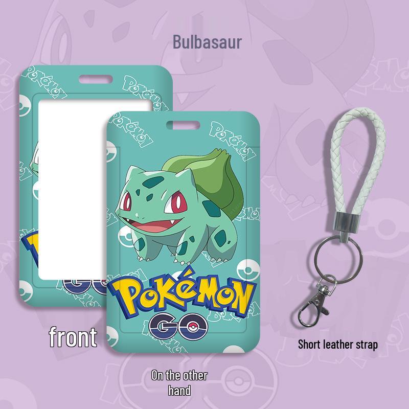 Cartoon Lanyard ID Holder for Students: School, Bus, Meal, or Work Badge