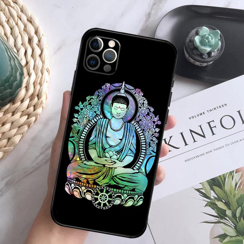 

Trippy Gautama Buddha Soft Case For iPhone 16 Pro Max 13 12 Mini XS Max X XR 11 15 Pro Max 14 Plus Back Cover iPhone 7 8