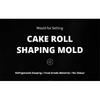Zackoo 30cm Cake Roll Shaping U-shaped Mold Thickened Transparent Acrylic Swiss Roll Refrigerated Retainer Pastry Baking Tool