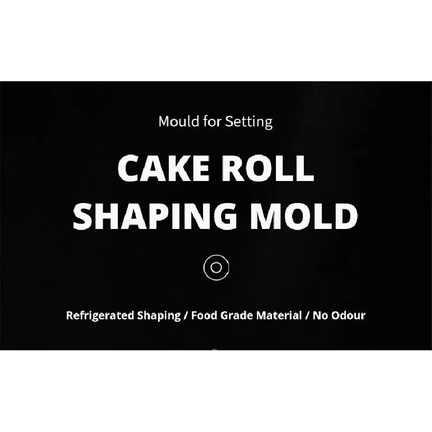 Zackoo 30cm Cake Roll Shaping U-shaped Mold Thickened Transparent Acrylic Swiss Roll Refrigerated Retainer Pastry Baking Tool