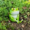New Thinking Frog Garden Statue Sculpture Ornament Home Desktop Decoration Resin Craft Small Gift