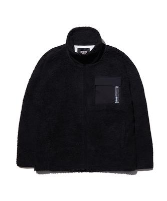 Pollution Mixed Fleece Zip-Up Jacket
