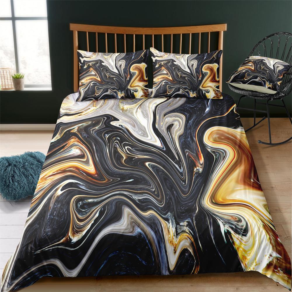 2023 New Style 3D Bedding Set Marble Printing Home Bed Clothes Children Woman Decorative Pattern King Size Comforter Cover Suit Microfiber