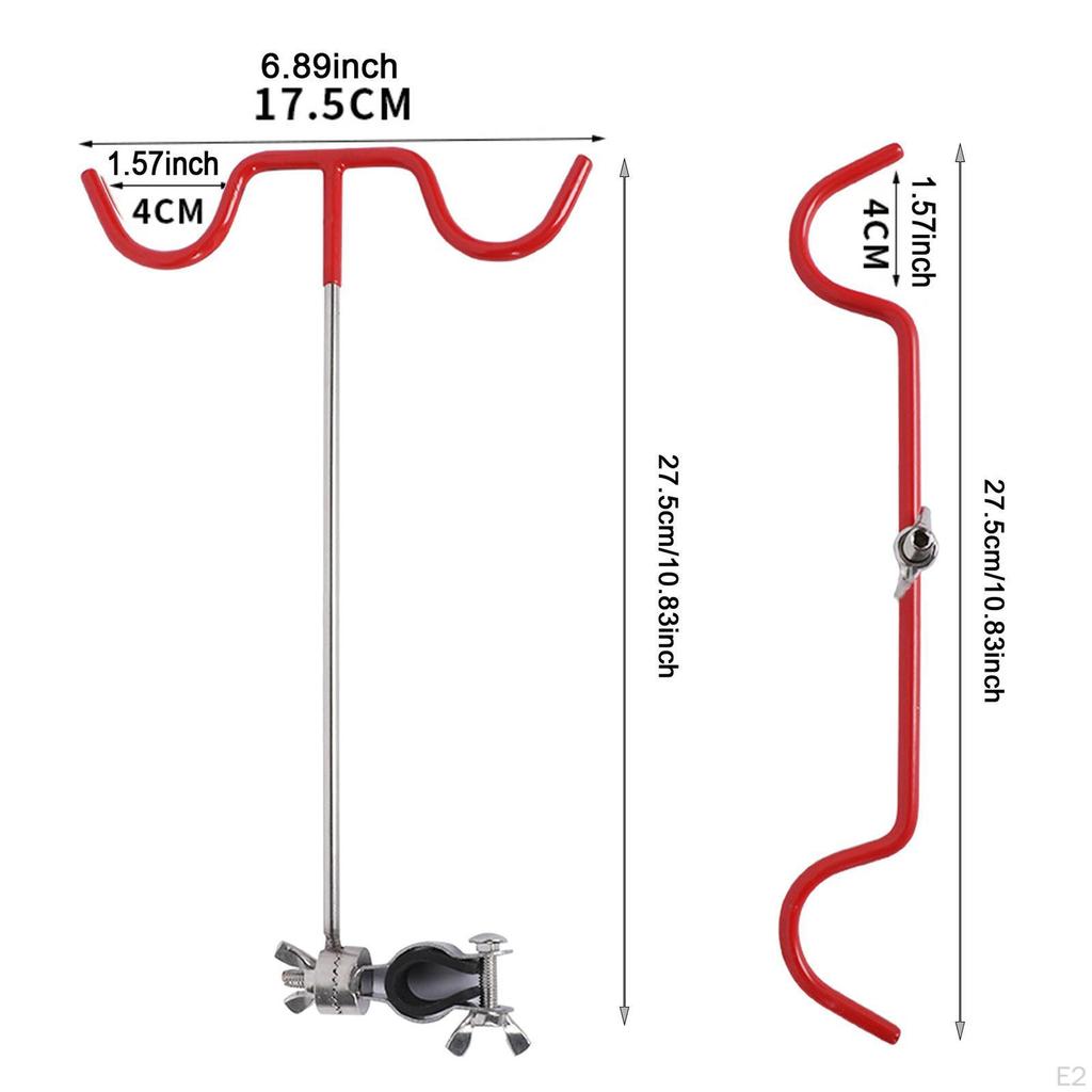 Fishing Rod Bracket Holder Rest Supplies Ice Rack Head Stainless