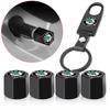 Car Tire Valve Stems Cap With Keychain Anti-Theft Compatible For Sharp Sharp Crystal Sharp Rapid Speed Pye Ye Di Trunk