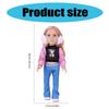 Toy Doll Soft Washable PVC Blonde Girl 18" Baby Girl Doll for Kids 18" Playable Toy with Outfit Set