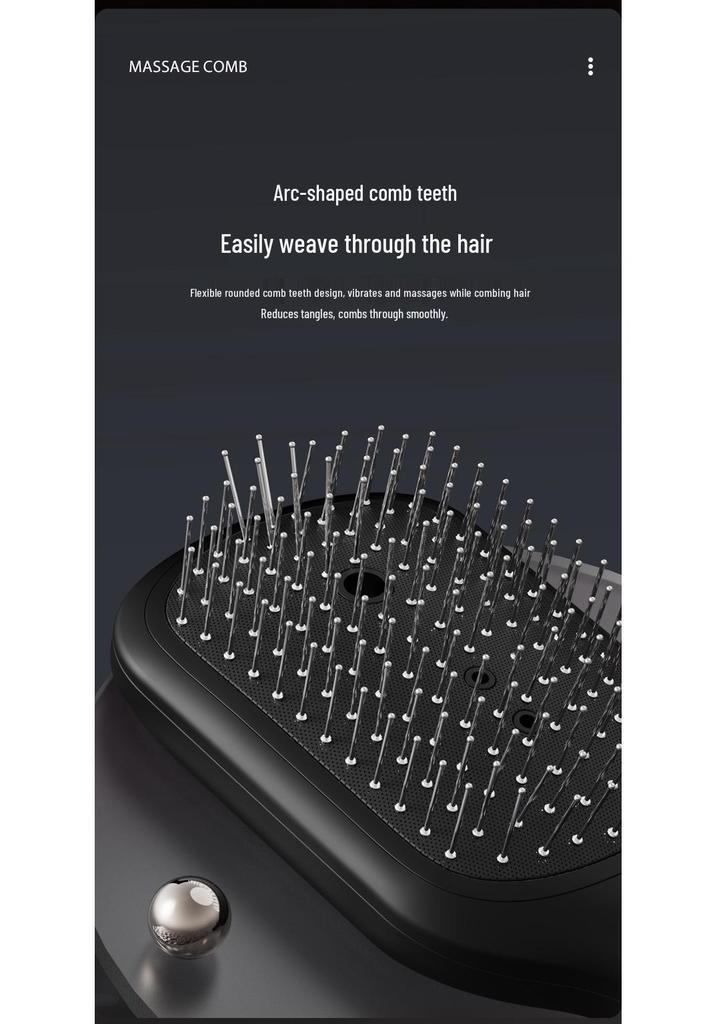 Electric Hair Growth Scalp Massager and Liquid Applicator Comb