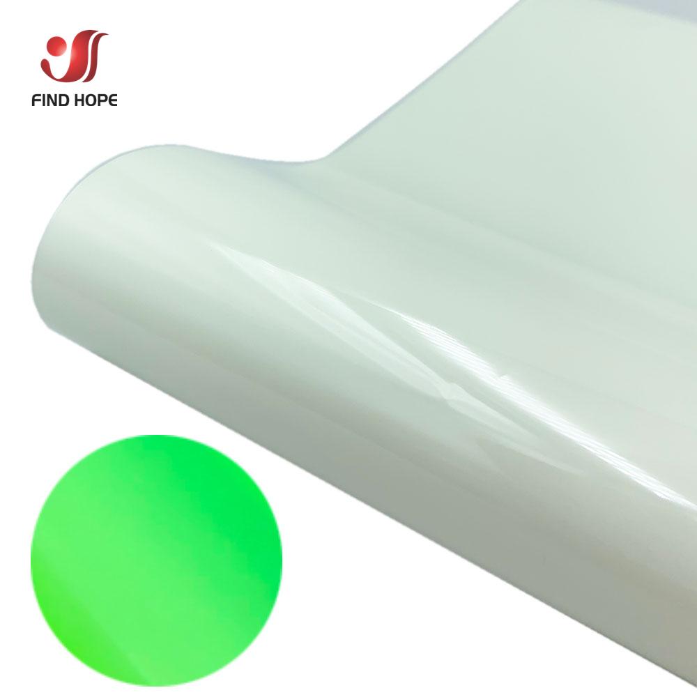Glow In the Dark Heat Transfer Vinyl Luminous HTV Printing Graphical DIY Fabric Garment T-Shirts Bags Decoration Film For cut