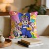 Cartoon Dr SSlump Arale Cushion Cover Short Plush Pillowcase for Bed Sofa Carwashable