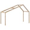 Bunk Bed with Canopy 80x200 cm Solid Pine Wood