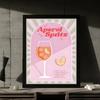 Bunte Cocktailgetränke Gute Poster Kraftpapier Drucke Vintage Wohnzimmer Café Bar Kunst Wanddekor Ästhetisches Gemälde Bild