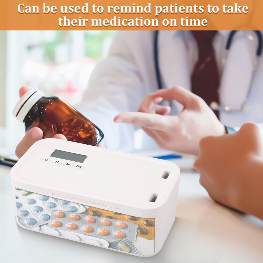 Lock Box with Locker Multipurpose Safe Storage Box with Combination Lock and Timer Portable Organizer Case for Kitchen Home