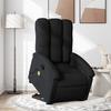 Vidaxl Lift-Up Massage Chair, Reclining, Black, Fabric Upholstered