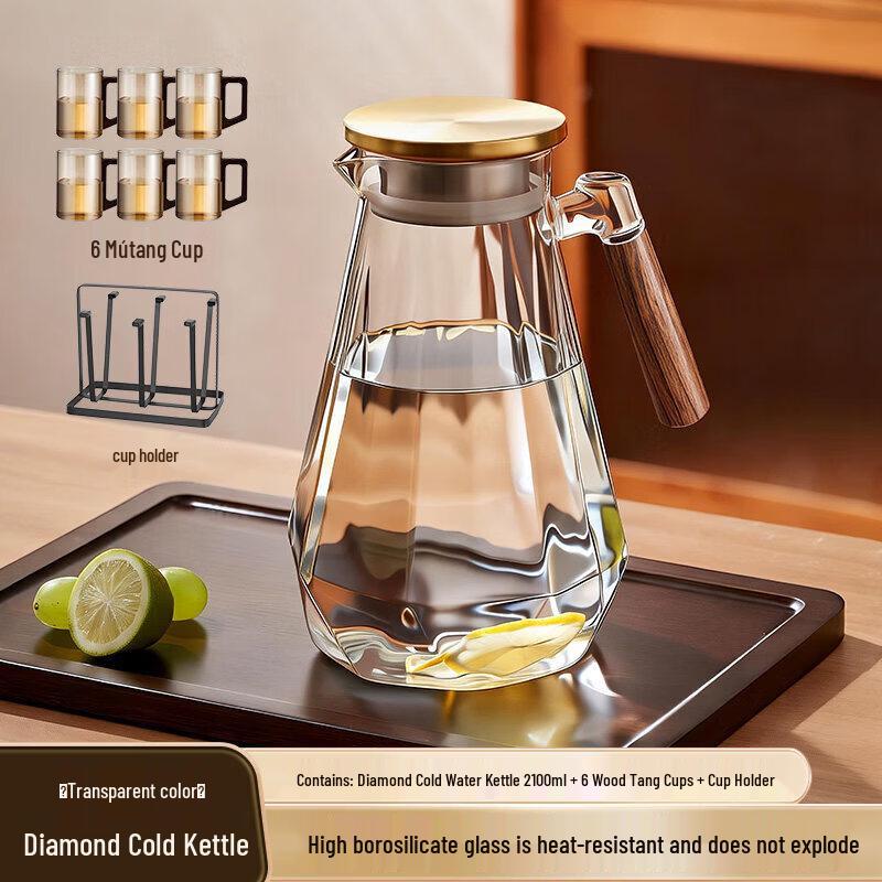 Heat-Resistant Glass Water Pitcher
