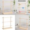 3 Tiers Ribbon Holder Crochet Yarn Holder Ribbon Storage Organizers Rack Yarn Dispenser Knitting Supplies for Craft