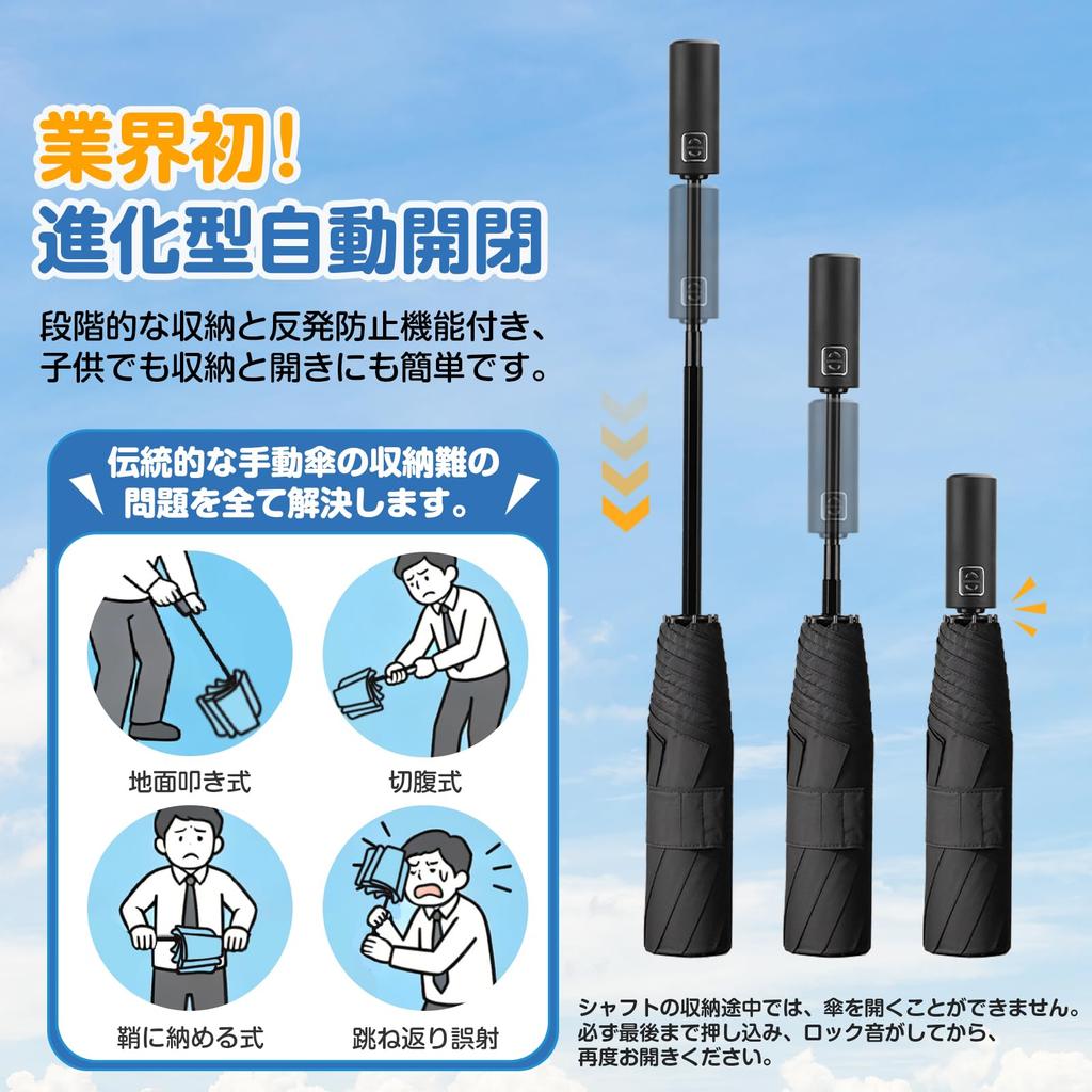Folding Parasol New Automatic Opening and UV Protection Rain Complete Sun and Heat Sunburn Large with Storage Day Day Gift Umbrella, [2026 Model,