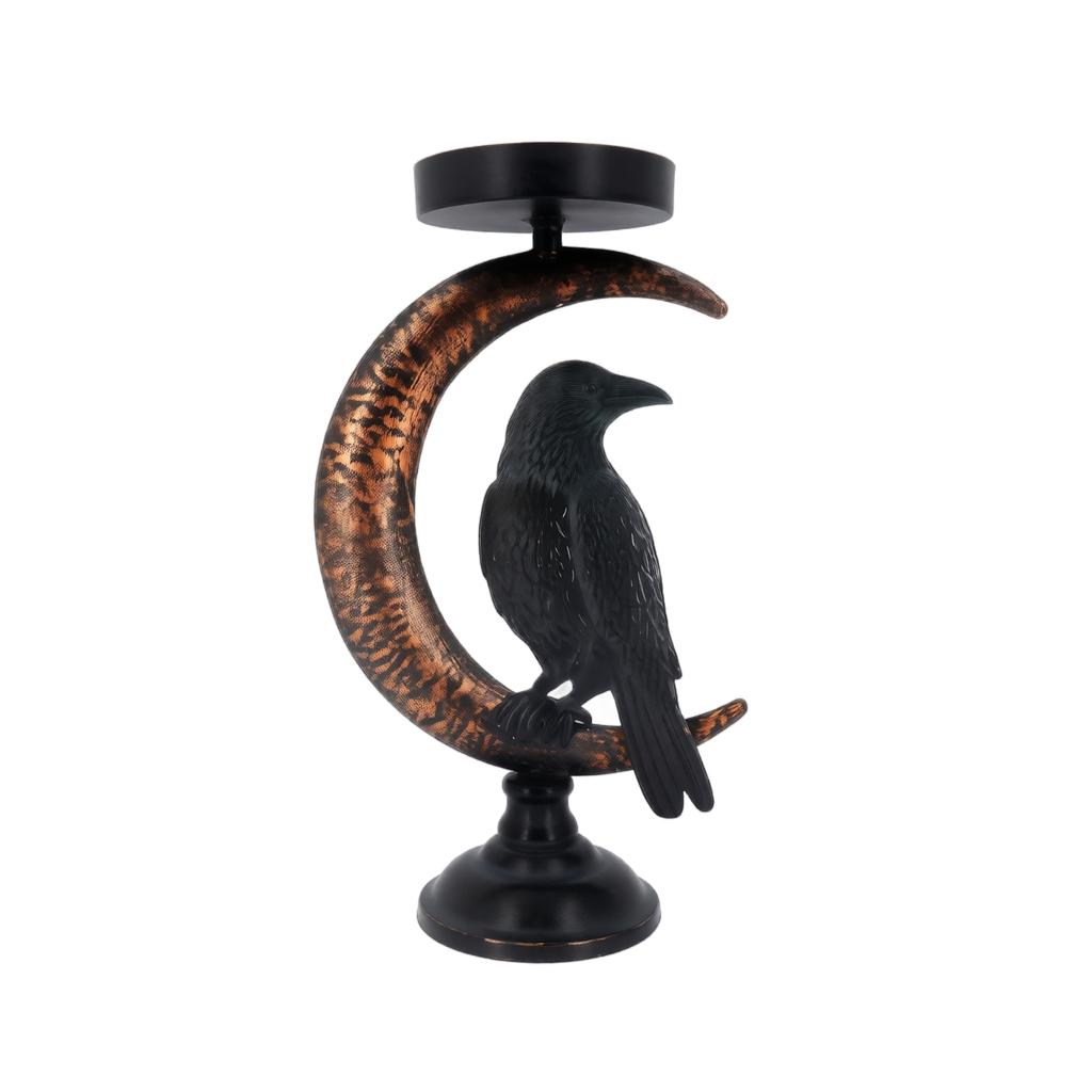 Halloween Candle Holder for Party Decor, Gothic Candle Stand for Home Centerpiece