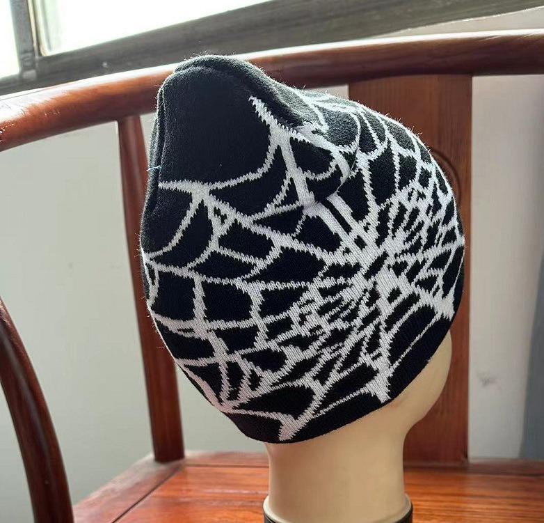 New Cross-border Winter Toque Beanie Cow-pattern Jacquard Warm Short-style Knitted Wool Unisex Street Style Hat