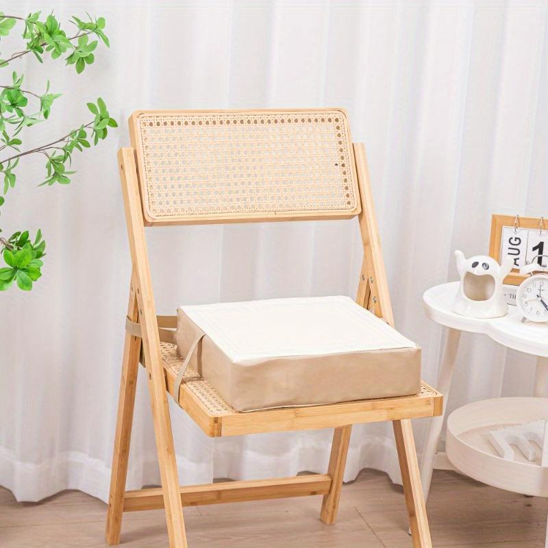 Printed Meditation Floor Pillow Cushion, Portable Thickened Seat Pad with 2 Tie Straps for Locking, Children's Study and Adult Office Use