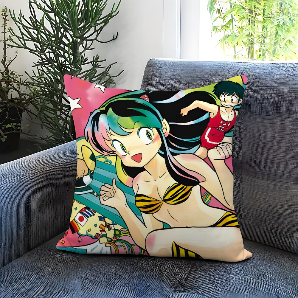 Funda de Cojín Urusei Yatsura Cómoda Reversible Ideal para Coche Sofá Dormitorio y Más