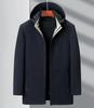 2024 Men's High-End Autumn Winter Hooded Down Jacket - Windproof, Warm, Casual Top for Middle-Aged