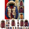 Padded Bubble Fur Hooded Coat Winter Warm Thick Puffer Quilted Jacket Parka**