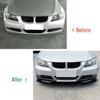Front Bumper Lip Splitter Diffuser For BMW 3 Series E90 E91 318i 320i 330i 2005-2008 Pre-Facelift ABS Body Kit Tuning Spoiler
