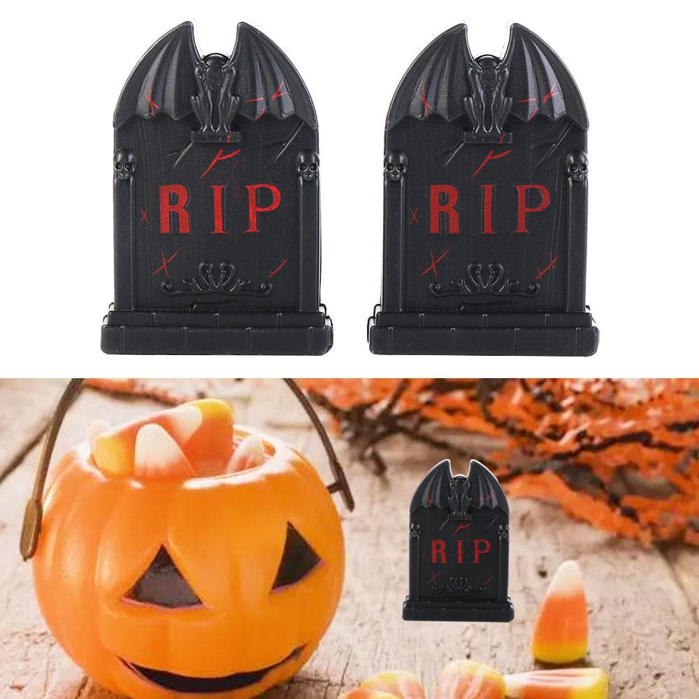 

5pcs Halloween Sign Tombstones Horror Halloween Headstone Lifelike Tombstones Prop Outdoor