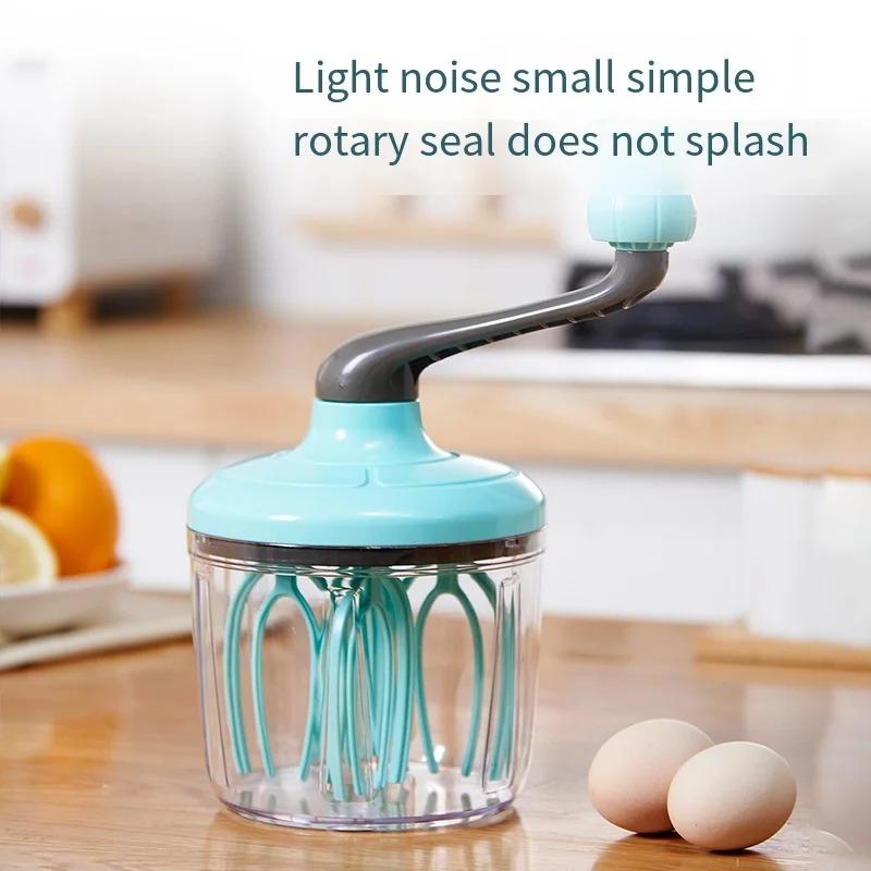 Mini batător de smântână manual de uz casnic batător de prăjituri agitator de ouă semi-automat mic batător de ouă artefact de bucătărie