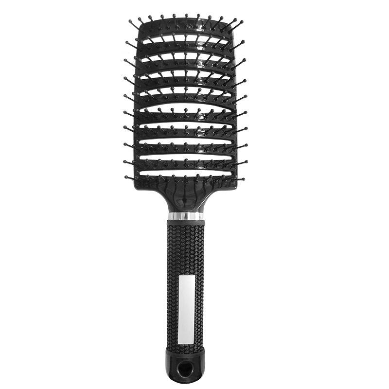 

Dual-Side Hair Styling Comb for Men & Women - Smoothing Detangling & Volume Curved Teeth for Pompadour, Waves, Frizz Control & Scalp Massage чёрный