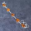 Baltic Amber Gemstone Handmade 925 Sterling Silver Bracelet 7-8" C1w76
