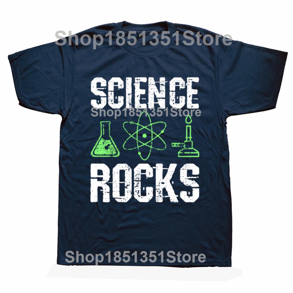 Funny Science Rocks Biologist Chemistry Physics Teacher Graphic Tshirts Unisex Casual Tshirt 100 Cotton Loose Oversized T Shirt S