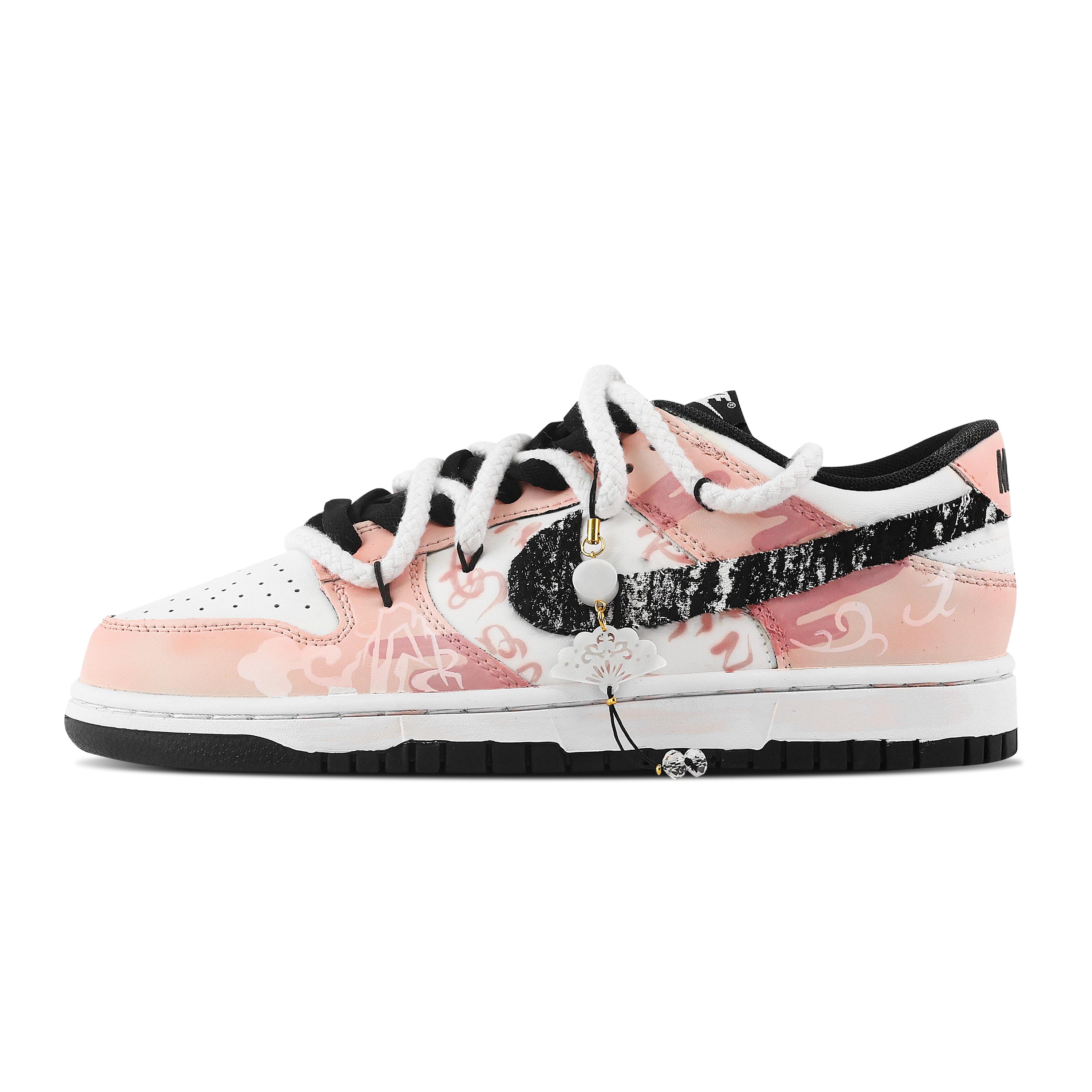 

Nike Dunk Cloudy Yao Abrasion Resistant Low top Skateboard Shoes Unisex Pink DD1391-100(Team529-) 45