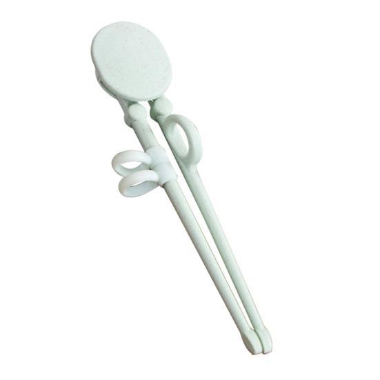 

Детские палочки для еды из полипропилена, легкие, многоразовые, тренировочные столовые приборы зелёный