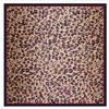 Silk Scarf for Women Leopard Print Foulard 90cm Square Shawl Luxury Brand Satin Scarves Bandana for Head Hijab Scarfs for Ladies