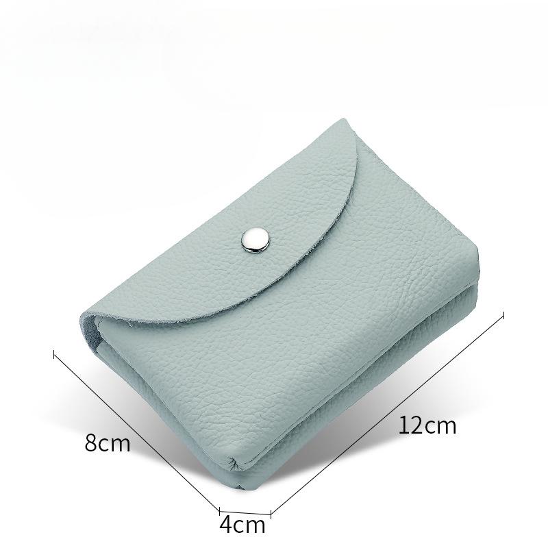 Fashion Women's Double Purse Leather Short Purse Small Coin Purse Key Storage Bag