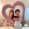 Heart Balloons Aluminum Foil Balloon Wedding Birthday Party Balloon Decoration Baby Shower Party Decor Girls Number Balloon