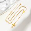 Rosary Beads Cross Necklace for Women, Stainless Steel  Crucifix Virgin Mary Y Shape Necklaces Jewelry