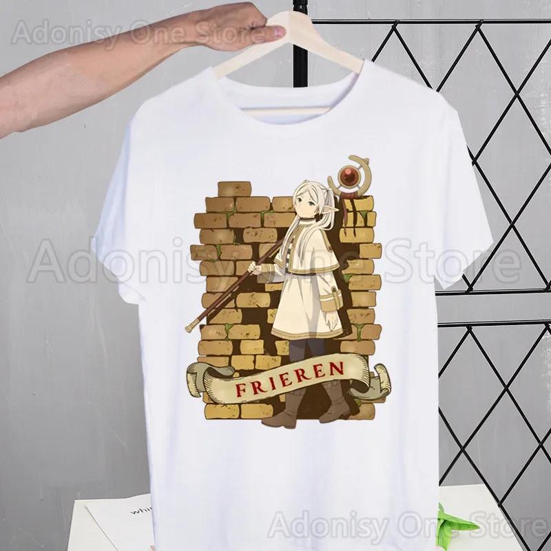 Frieden Harajuku Damski T-shirt z Nadrukiem Neutralny T-shirt z Krótkim Rękawem Casualowy T-shirt Damska Odzież Uliczna Top