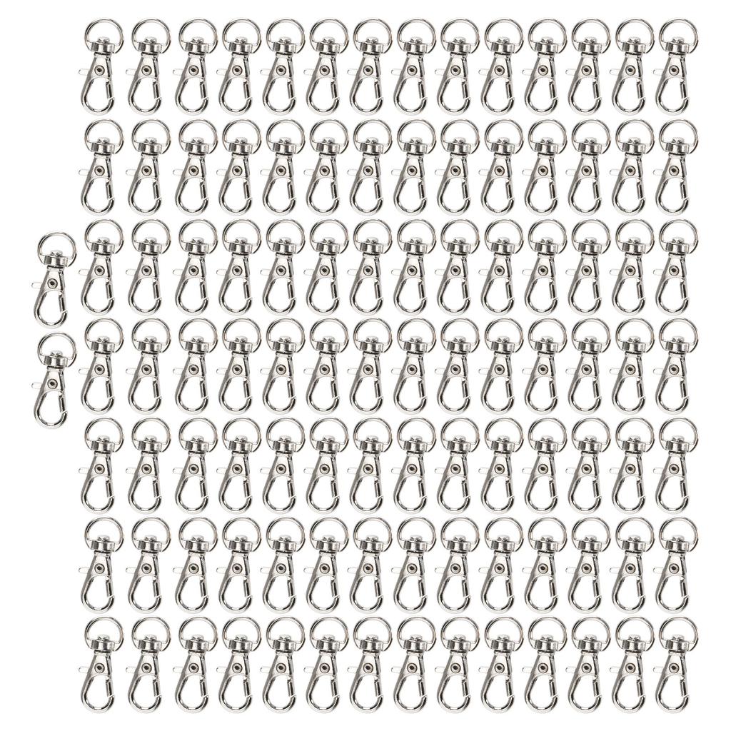 100PCS Bag Lobster Clasp Alloy Lanyard Snap Hook Lobster Claw Clasp DIY Luggage Accessories