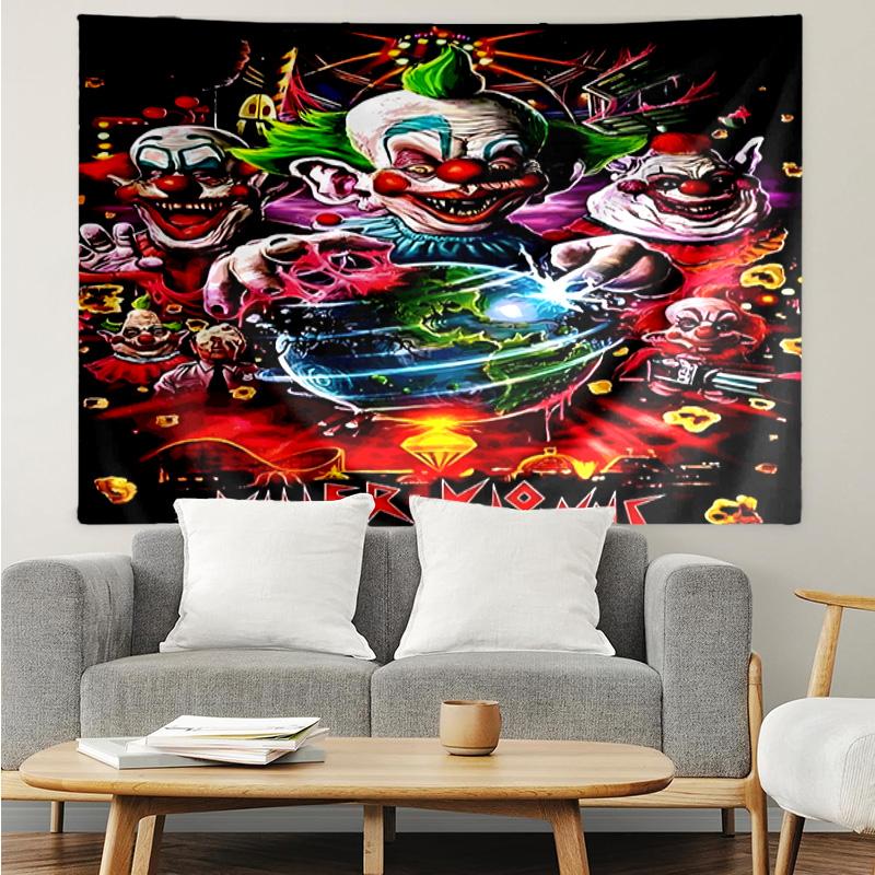 Clown Horror Tapestry Hanging for Bedroom,Livingroom, Playroom,Decor Art Room Wall Tapestry Holiday and Birthday Gifts