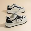 2025 Spring Women's Trendy Korean-Style White Breathable Skate Shoes with Versatile Thick Soles