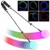 LED POI Thrown Balls Waterproof for Xmas Home Party Wedding Garden Outdoor Decoration Professional Belly Dance Level Hand Props (2 Pcs)