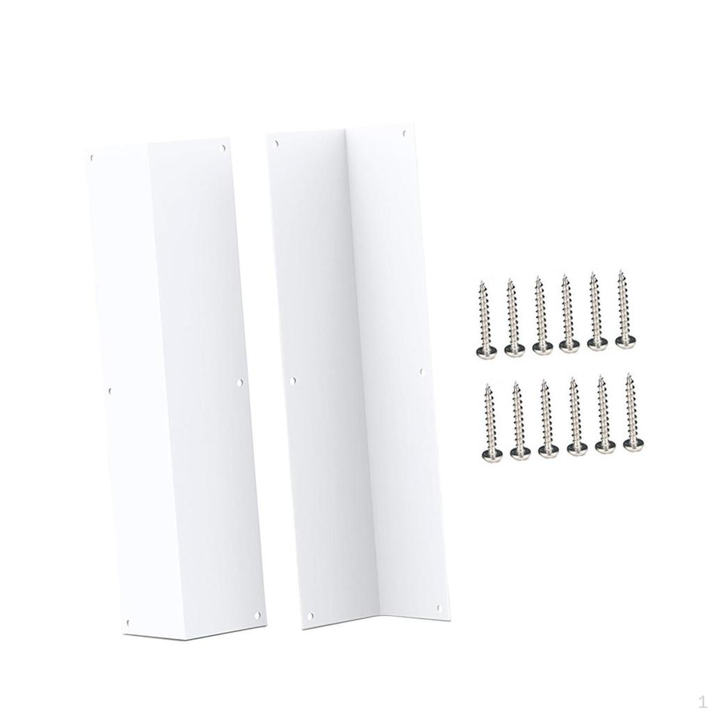 2 Pieces Metal Wall Corner Cover Durability Heavy Duty Easy Installation for School Household