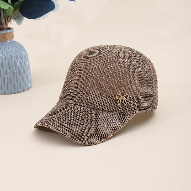 JYL TS DIY Summer Baseball Cap Women Paper Straw Breathable Sun Protection Hat 1222Mao29872 гагат