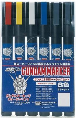 Gundam Marker Gundam SEED Pagrindinis rinkinys Modelio dažymo markeriai GMS109