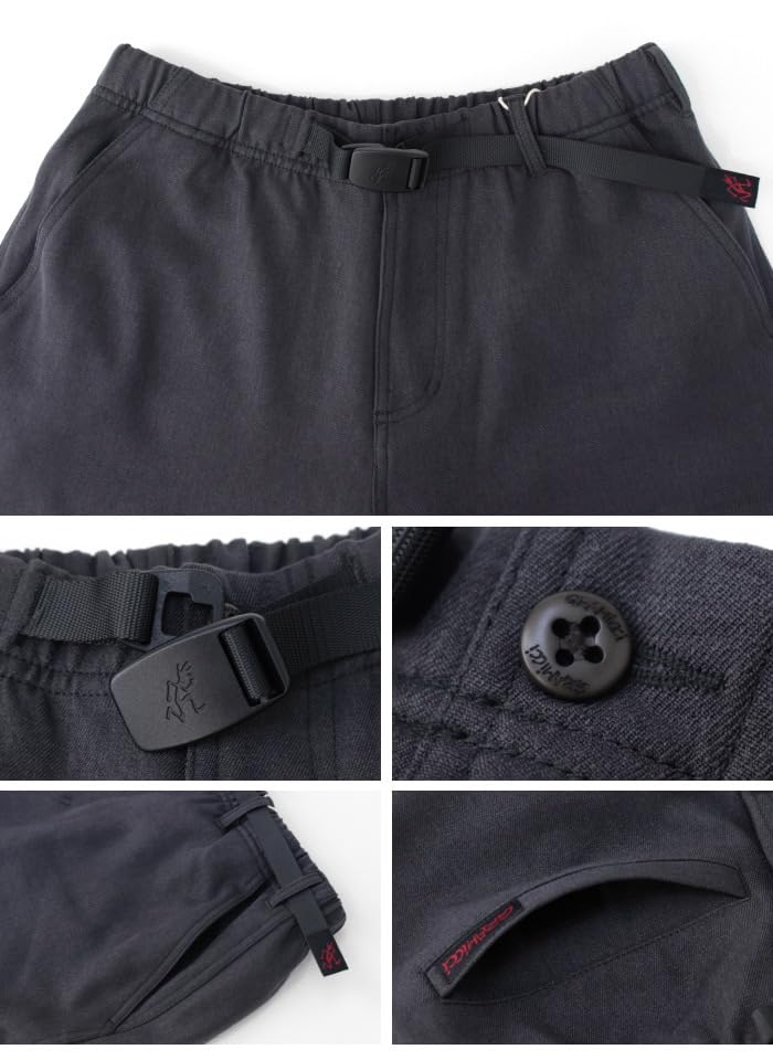 Gramicci Men's Wool-Like Slacks Pants, GMP4-FJP15, Climbing, Size S, Charcoal